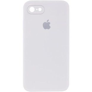 Чехол Silicone Case Square Full Camera Protective (AA) для Apple iPhone 7/8/SE (2020) (4.7") Белый / White
