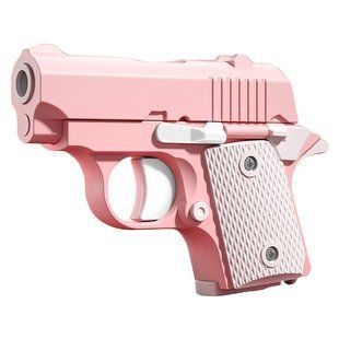 Уценка Детский игрушечный пистолет-антистресс Мятая упаковка / Pink / White