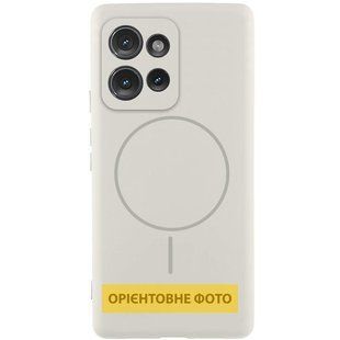 Чехол Silicone Cover Lakshmi Full Camera (AA) with Magnetic Fit для Motorola Edge 50 Pro Белый / White