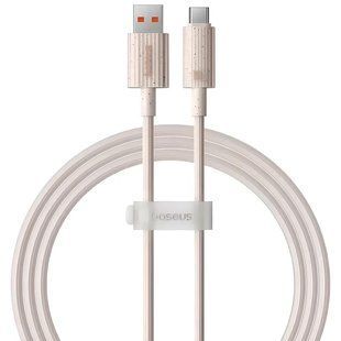 Уценка Дата кабель Baseus Habitat Series Fast Charging USB to Type-C 100W (2m) (P1036020) Поврежденная упаковка / Wheat Pink