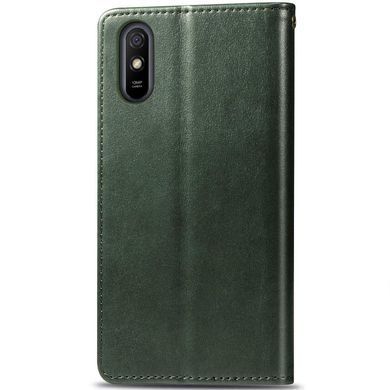 Шкіряний чохол-книжка GETMAN Gallant (PU) для Xiaomi Redmi 9A Зелений