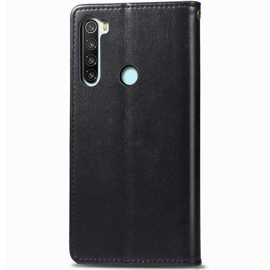 Шкіряний чохол книжка GETMAN Gallant (PU) для Xiaomi Redmi Note 8T Чорний