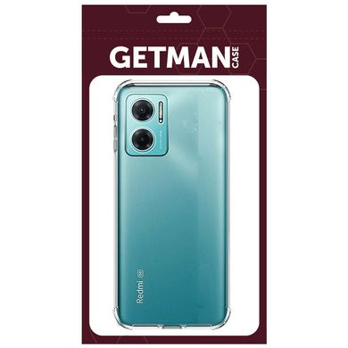 TPU чохол GETMAN Ease logo посилені кути Full Camera для Xiaomi Redmi Note 11E Безбарвний (прозорий)