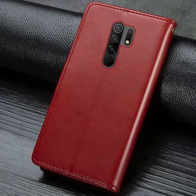 Кожаный чехол книжка GETMAN Gallant (PU) для Xiaomi Redmi Note 8 Pro Красный