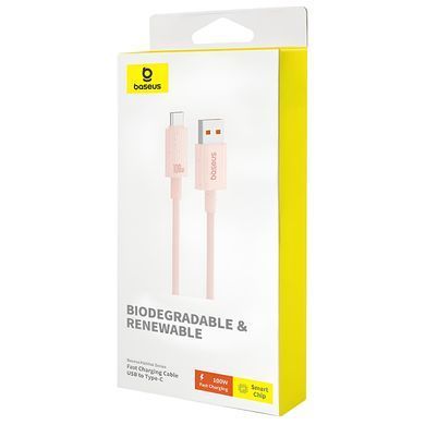 Уценка Дата кабель Baseus Habitat Series Fast Charging USB to Type-C 100W (2m) (P1036020) Поврежденная упаковка / Wheat Pink