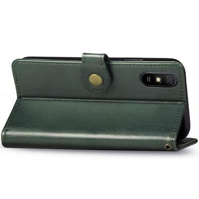 Шкіряний чохол-книжка GETMAN Gallant (PU) для Xiaomi Redmi 9A Зелений