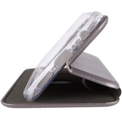 Кожаный чехол-книжка Classy для Motorola Moto E40 Серый