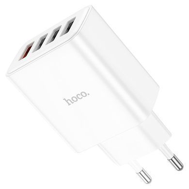 СЗУ Hoco C102A Fuerza QC3.0 (4USB-A) White
