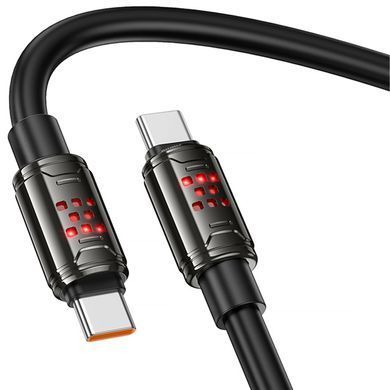 Уценка Дата кабель Hoco U143 Joy Type-C to Type-C 240W (1.2m) Поврежденная упаковка / Black
