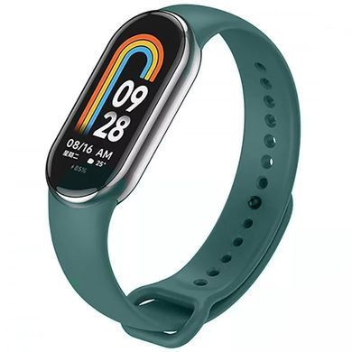 Силиконовый ремешок для Xiaomi Mi Band 8 Зеленый / Pine green