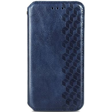 Кожаный чехол книжка GETMAN Cubic (PU) для Samsung Galaxy A04 Синий