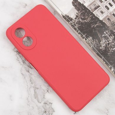 Силиконовый чехол Candy Full Camera для Oppo A38 / A18 Красный / Camellia
