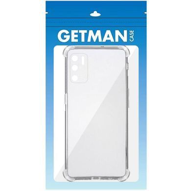 TPU чехол GETMAN Ease logo усиленные углы Full Camera для Oppo A16s / A16 / A54s Бесцветный (прозрачный)