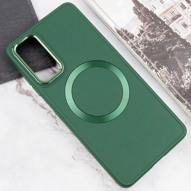 TPU чехол Bonbon Metal Style with Magnetic Fit для Samsung Galaxy A25 5G Зеленый / Army Green