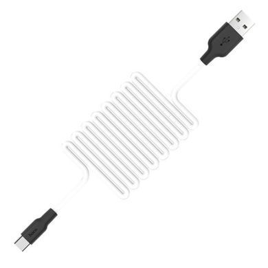 Дата кабель Hoco X21 Plus Silicone Type-C Cable (2m) Черный / Белый