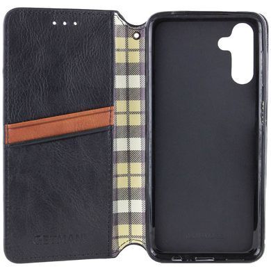 Кожаный чехол книжка GETMAN Cubic (PU) для Samsung Galaxy A24 4G Черный