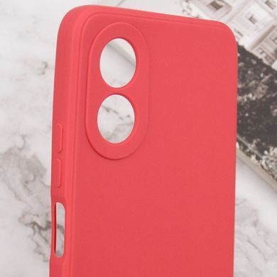 Силиконовый чехол Candy Full Camera для Oppo A38 / A18 Красный / Camellia