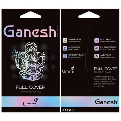 Захисне скло Ganesh (Full Cover) для Apple iPhone 14 Pro Max (6.7") Чорний