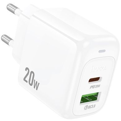 СЗУ Hoco CS54A Surplus PD20W+QC3.0 (1USB-A/1C) White