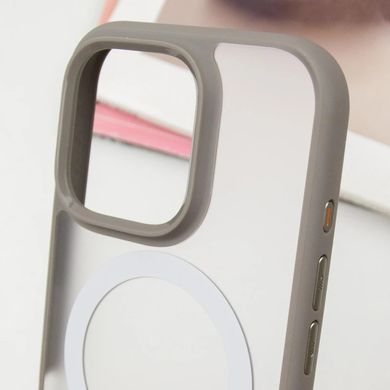 TPU+PC чехол Blueo Skin Friendly Frosted with MagSafe для Apple iPhone 16 Pro (6.3") Серый
