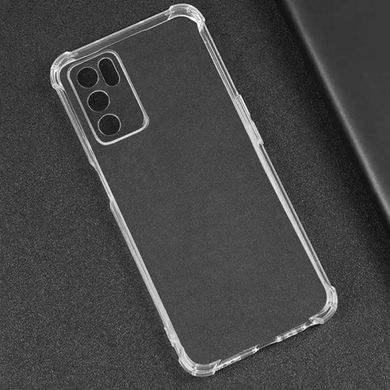 TPU чохол GETMAN Ease logo посилені кути Full Camera для Oppo A16s / A16 / A54s Безбарвний (прозорий)