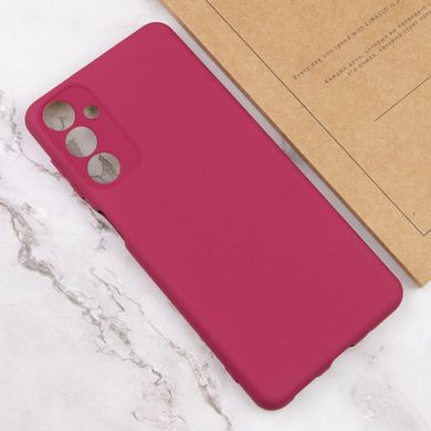 Чехол Silicone Cover Lakshmi Full Camera (A) для Samsung Galaxy A05s Бордовый / Marsala