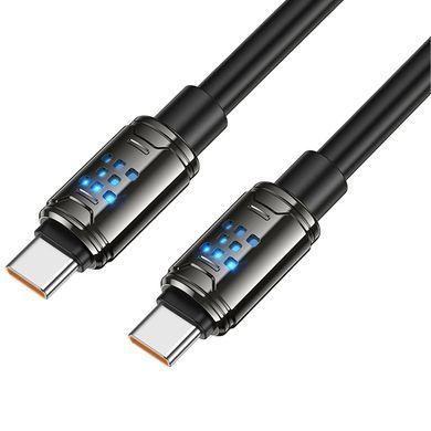 Уценка Дата кабель Hoco U143 Joy Type-C to Type-C 240W (1.2m) Поврежденная упаковка / Black