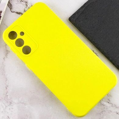 Чехол TPU GETMAN Liquid Silk Full Camera для Samsung Galaxy A35 Желтый / Flash