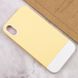 Чехол TPU+PC Bichromatic для Apple iPhone XR (6.1") Creamy-yellow / White фото 3