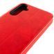 Кожаный чехол-книжка Belora для Samsung Galaxy S25 FE Red