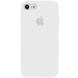 Уценка Чехол Silicone Case Full Protective (AA) для Apple iPhone 7 / 8 / SE (2020) (4.7") Эстетический дефект / Белый / White фото 1