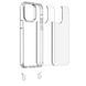 Чехол TPU Transparent with Straps для Apple iPhone 15 (6.1") Green / Red фото 5