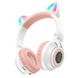 Уцінка Накладні бездротові навушники BOROFONE BO18 Cat ear Пошкоджена упаковка / Білий
