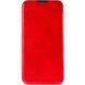 Кожаный чехол-книжка Belora для Samsung Galaxy S25 FE Red