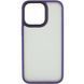 TPU+PC чохол Metal Buttons для Apple iPhone 15 (6.1") Темно-фіолетовий / Dark Purple фото 3