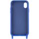 Чехол TPU two straps California для Apple iPhone XR (6.1") Синий / Iris фото 3