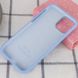 Чехол Silicone Case Full Protective (AA) для Apple iPhone 11 Pro (5.8") Голубой / Lilac Blue фото 3