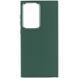 TPU чохол Bonbon Metal Style для Samsung Galaxy S24 Ultra Зелений / Army green