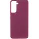 Чехол Silicone Cover Lakshmi (AAA) для Samsung Galaxy S21 FE Бордовый / Plum фото 1