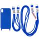 Чехол TPU two straps California для Apple iPhone XR (6.1") Синий / Iris фото 1