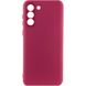 Чехол Silicone Cover Lakshmi Full Camera (A) для Samsung Galaxy S22 Бордовый / Marsala фото 1