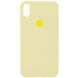 Чехол Silicone Case Full Protective (AA) для Apple iPhone X (5.8") / XS (5.8") Желтый / Mellow Yellow фото 1