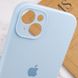 Чехол Silicone Case Full Camera Protective (AA) для Apple iPhone 15 Plus (6.7") Голубой / Sweet Blue фото 6