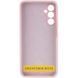 Чехол Silicone Cover Lakshmi Full Camera (AAA) для Samsung Galaxy A12 Розовый / Pink Sand фото 3