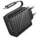 МЗП Hoco N57 Full PD20W with retractable cable Type-C (2USB-C) Black фото 4