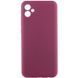 Чехол Silicone Cover Lakshmi Full Camera (AAA) для Samsung Galaxy A08 / A07 4G Бордовый / Plum