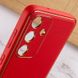 Кожаный чехол Xshield для Samsung Galaxy S23 FE Красный / Red фото 5