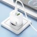 СЗУ Hoco CS55A Surplus PD30W+QC3.0 (1USB-A/1C) + кабель Type-C to Type-C White фото 8