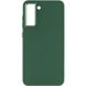 TPU чохол Bonbon Metal Style для Samsung Galaxy S21 FE Зелений / Army green фото 2