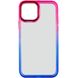 Чехол TPU+PC Fresh sip series для Apple iPhone 14 Plus (6.7") Синий / Розовый фото 2